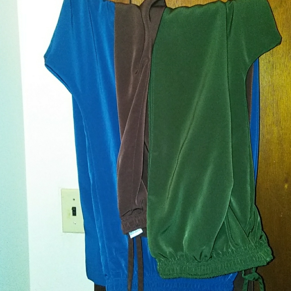 Silk/ polyester ladies pants